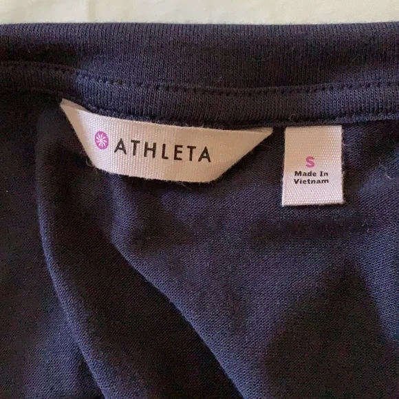 Athleta Navy threadlight relaxed mock neck tank sm - Picture 7 of 8